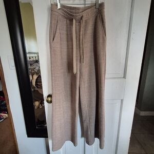 7 For All Mankind Women's Tan Wide Leg Comfy Pants